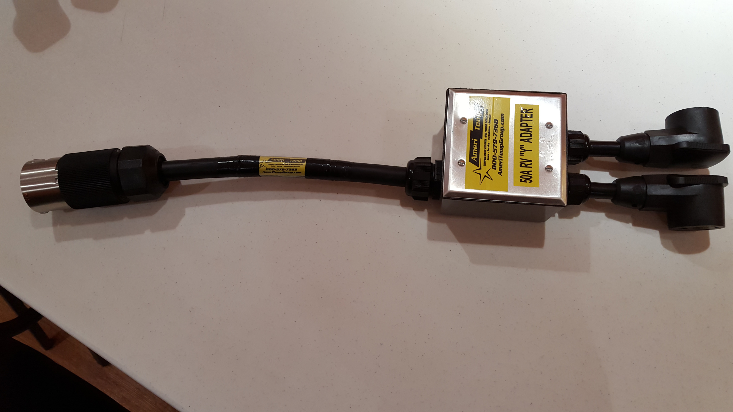 30A RV "Y" Gang Box/Adapter